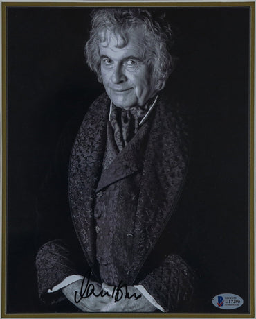 Ian Holm, Lord of The Rings Signed 12x8 Photograph Framed Display - Memorabilia Framers Shop