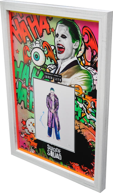 Jared Leto Suicide Squad Signed Joker Display - Memorabilia Framers Shop