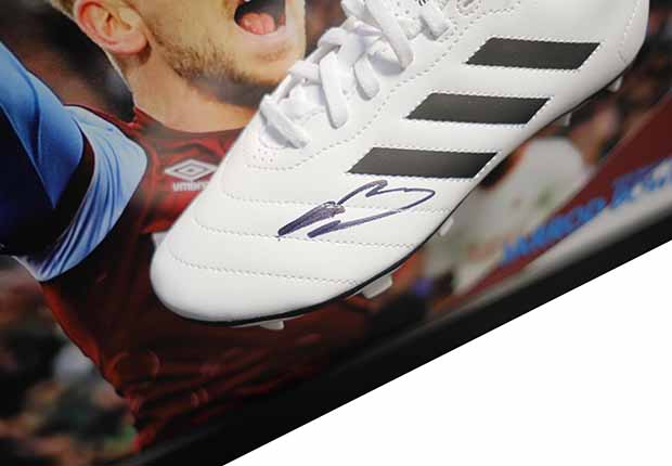 Jarrod Bowen signed boot West Ham - Memorabilia Framers Shop