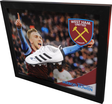Jarrod Bowen signed boot West Ham - Memorabilia Framers Shop
