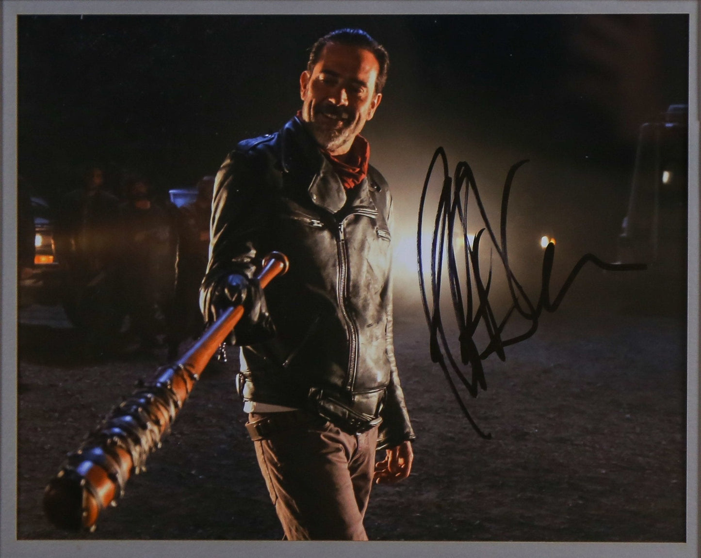 Jeffrey Dean Morgan, The Walking Dead, Signed 12x8 Photograph Framed Bat Display - Memorabilia Framers Shop