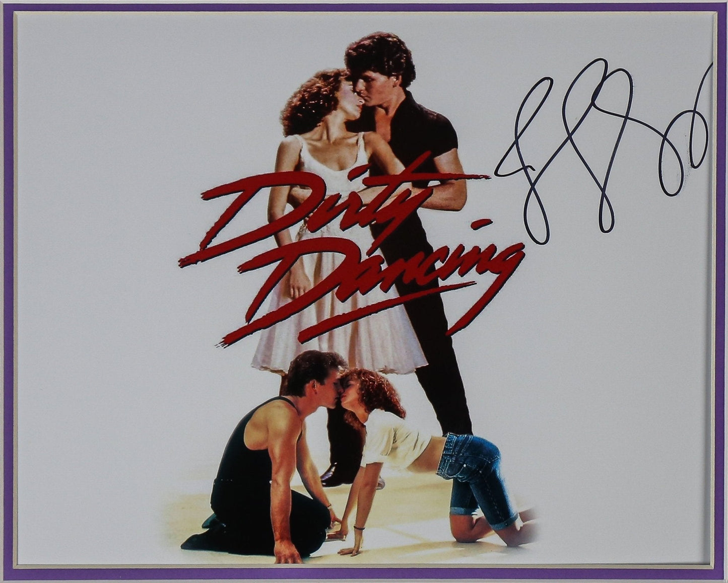 Jennifer Gray and Patrick Swayze, Dirty Dancing Signed 12x8 Photograph Framed Display - Memorabilia Framers Shop