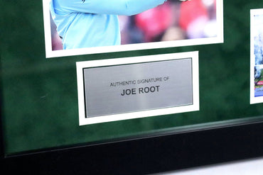 Joe Root Signed Bat Framed Display - Memorabilia Framers Shop