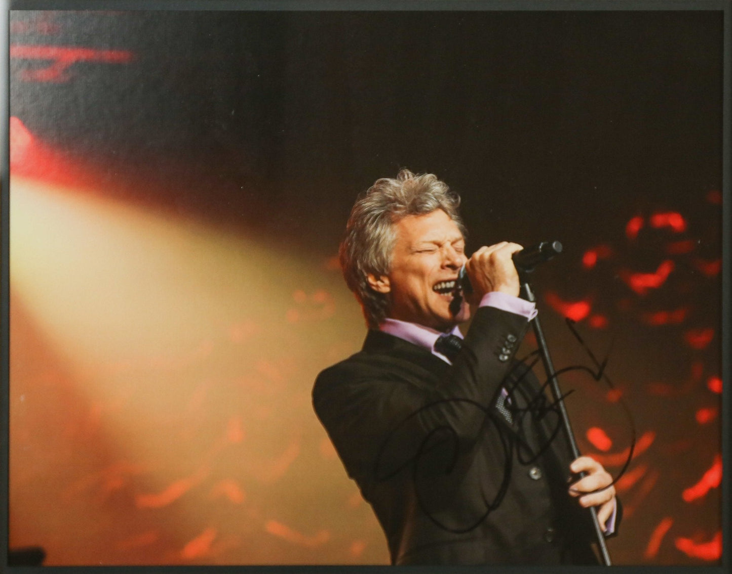 Jon Bon Jovi Signed 12x16 Photograph Framed Display - Memorabilia Framers Shop