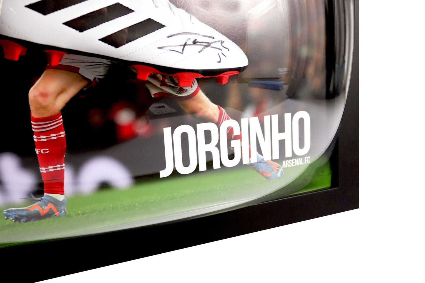 Jorginho Signed Arsenal Boot Framed Display - Memorabilia Framers Shop