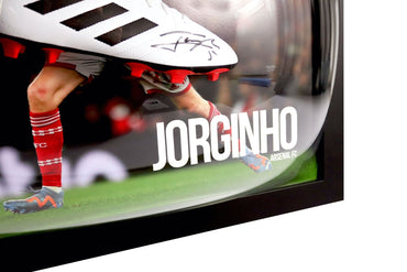 Jorginho Signed Arsenal Boot Framed Display - Memorabilia Framers Shop