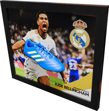 Jude Bellingham signed boot Real Madrid - Memorabilia Framers Shop