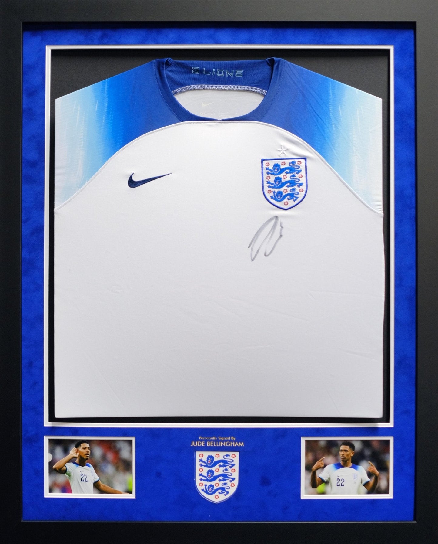 Jude Bellingham signed England shirt - Memorabilia Framers Shop