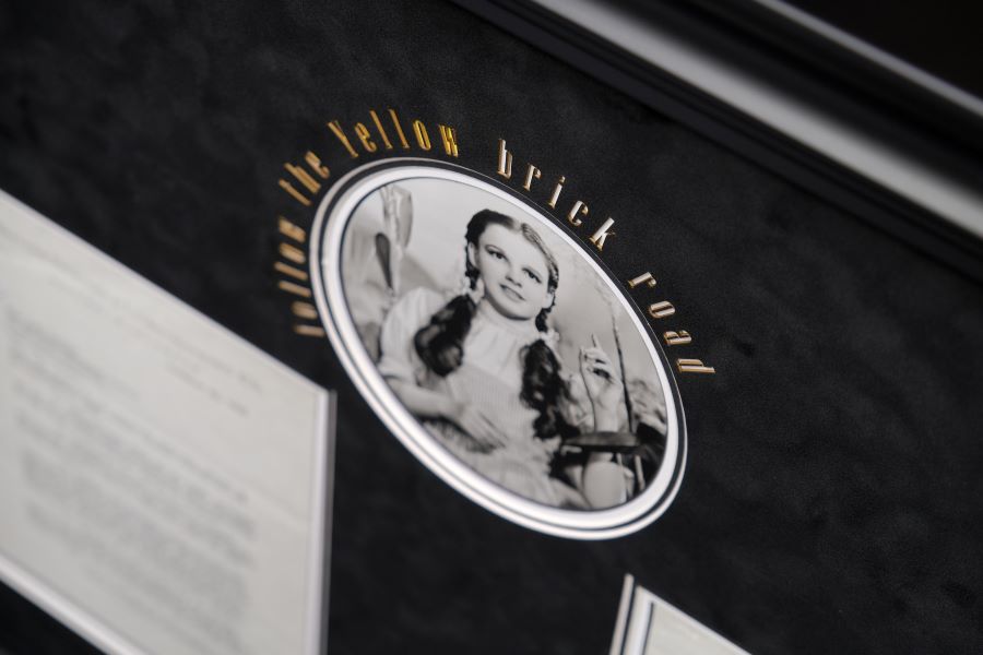 Judy Garland Signed Original Contract Display - Memorabilia Framers Shop