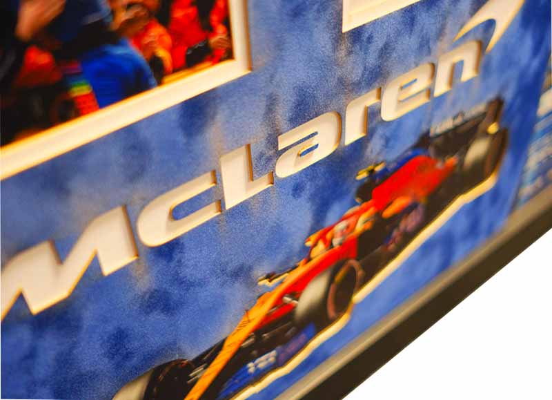 Lando Norris signed whitecard Formula One - Memorabilia Framers Shop