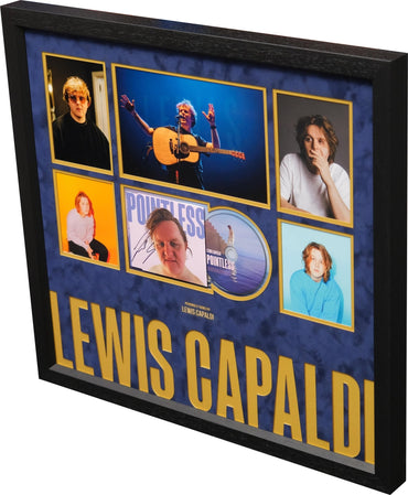 Lewis Capaldi Pointless Signed CD Cover Display - Memorabilia Framers Shop