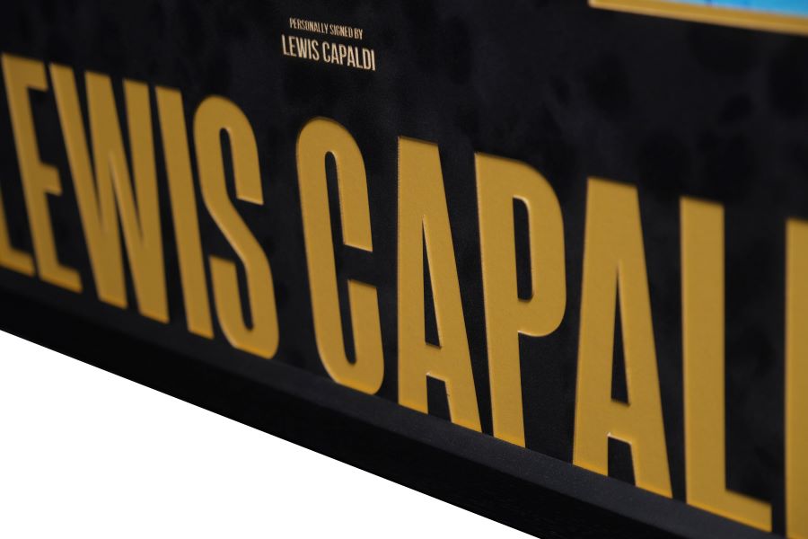 Lewis Capaldi Signed CD Cover Display - Memorabilia Framers Shop