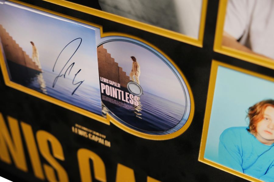 Lewis Capaldi Signed CD Cover Display - Memorabilia Framers Shop