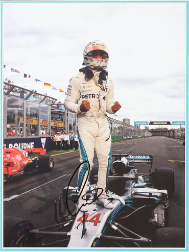 Lewis Hamilton Signed 12x16 Photograph Framed Display - Memorabilia Framers Shop