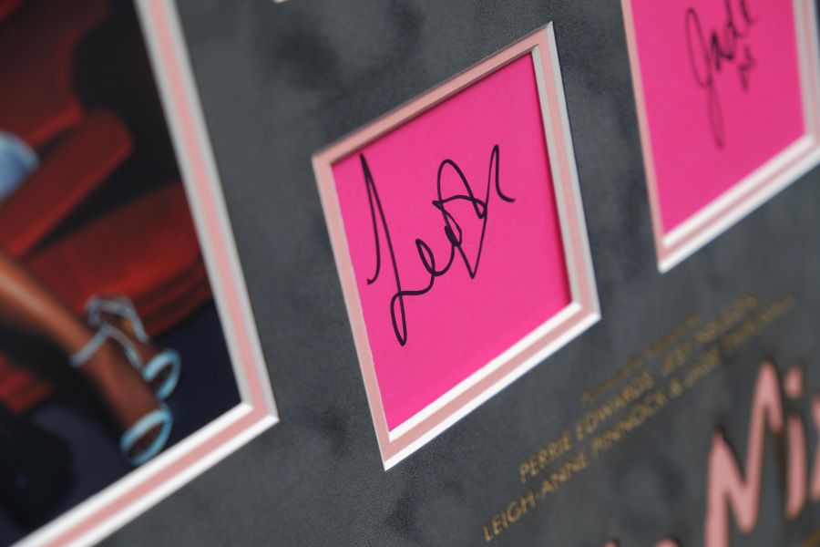 Little Mix Signed White card Framed Display - Memorabilia Framers Shop