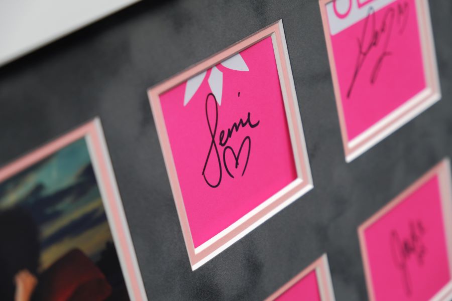 Little Mix Signed White card Framed Display - Memorabilia Framers Shop