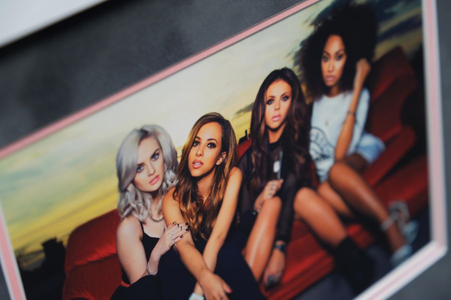 Little Mix Signed White card Framed Display - Memorabilia Framers Shop