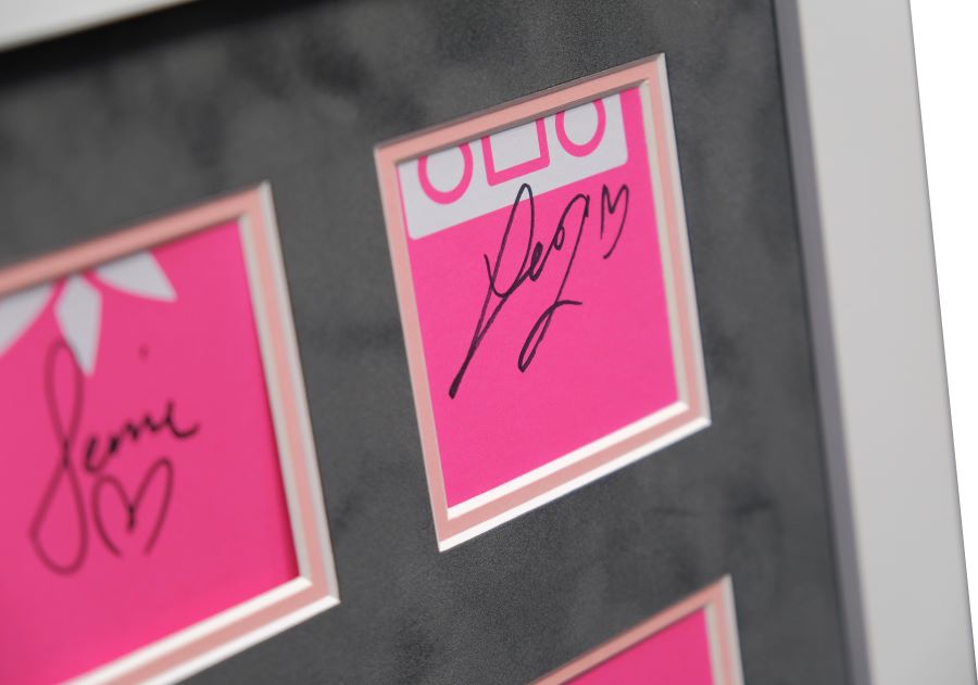 Little Mix Signed White card Framed Display - Memorabilia Framers Shop