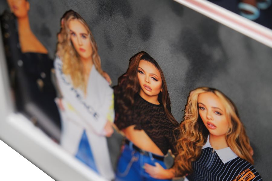 Little Mix Signed White card Framed Display - Memorabilia Framers Shop