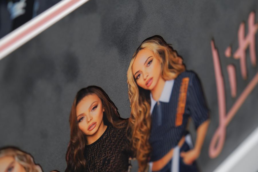 Little Mix Signed White card Framed Display - Memorabilia Framers Shop