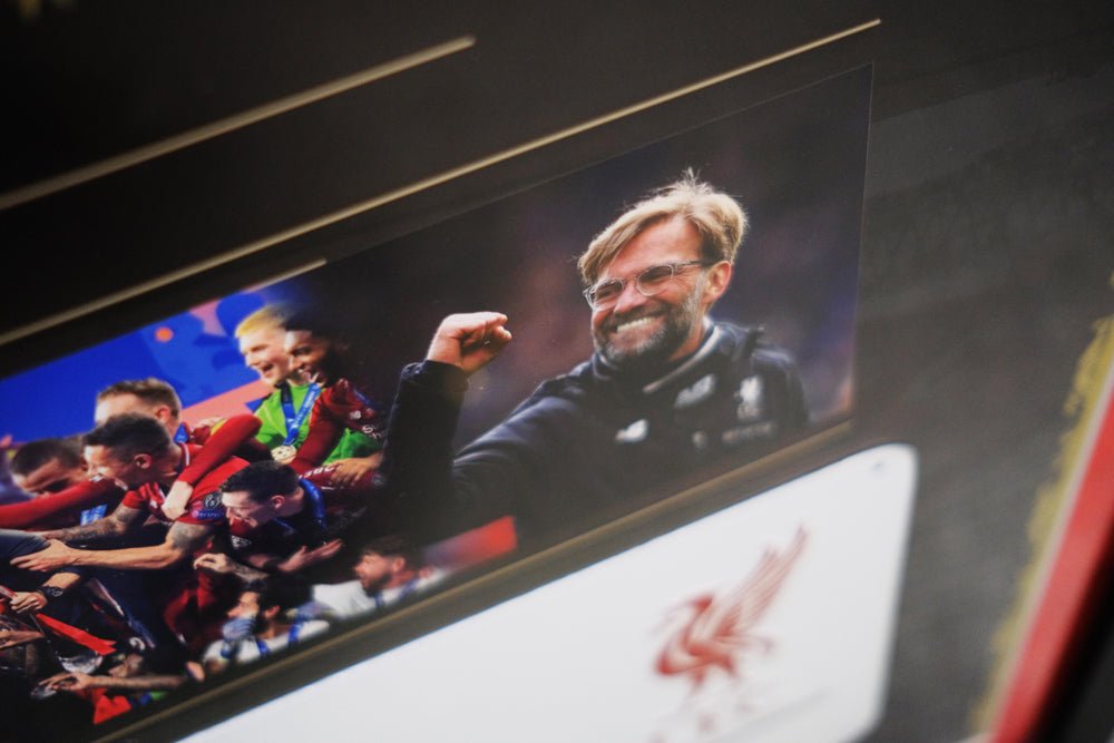 Liverpool FC signed road sign by Jurgen Klopp - Memorabilia Framers Shop