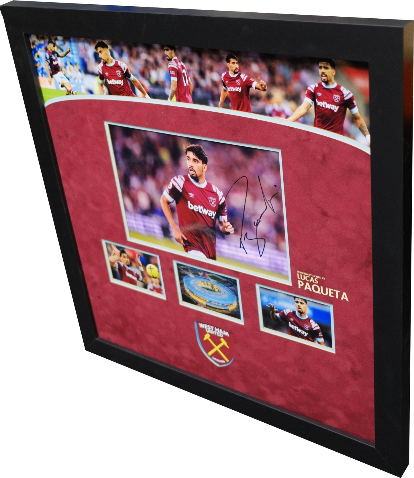 Lucas Paqueta signed photo West Ham - Memorabilia Framers Shop