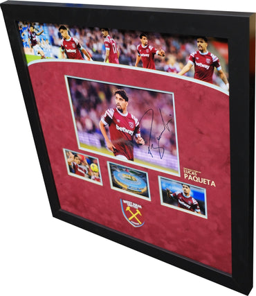 Lucas Paqueta signed photo West Ham - Memorabilia Framers Shop