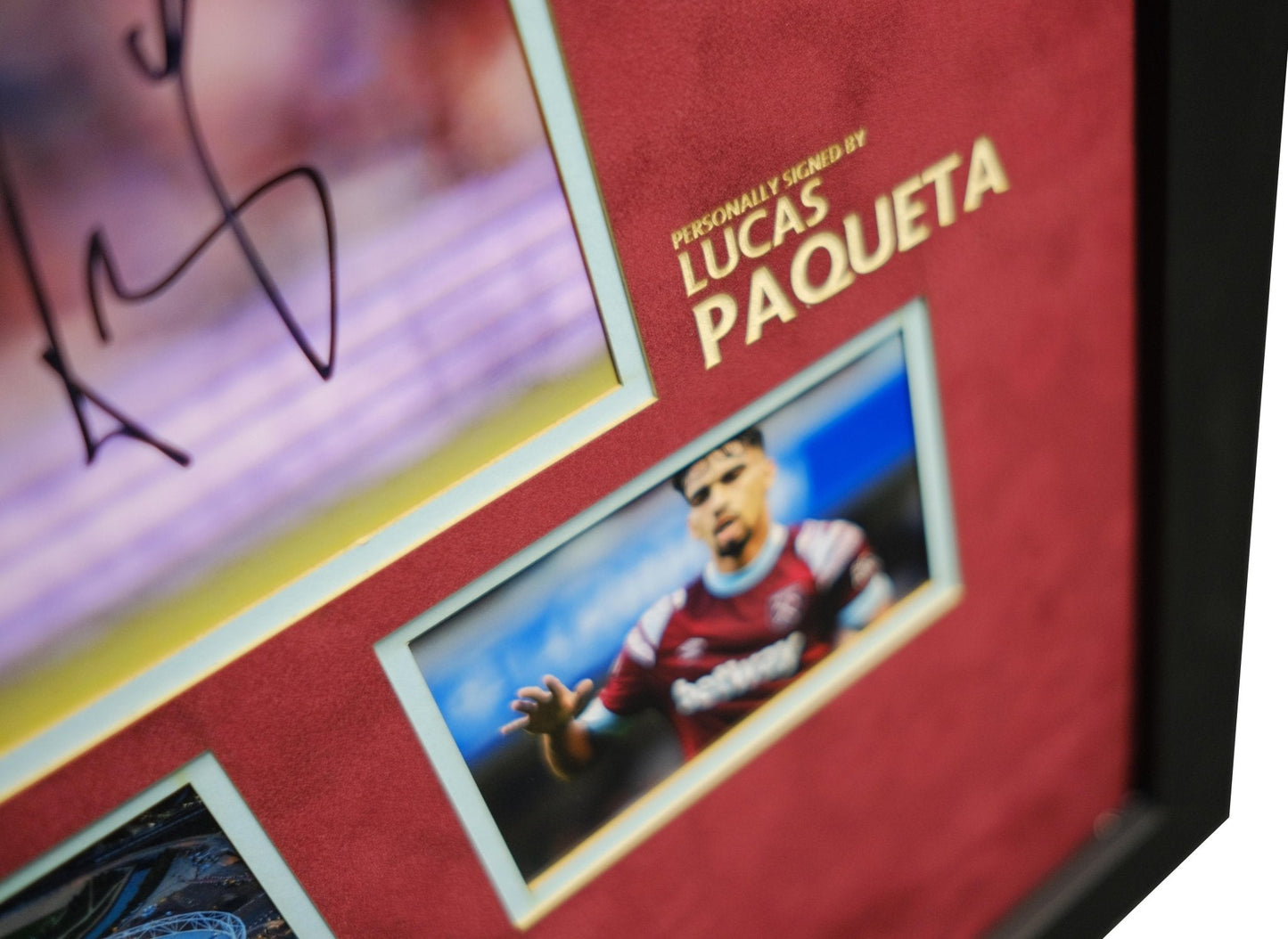 Lucas Paqueta signed photo West Ham - Memorabilia Framers Shop