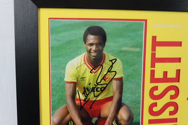Luther Blisset Signed Photo Watford - Memorabilia Framers Shop