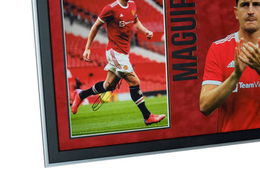Harry Maguire Signed Photo Framed Display