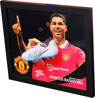 Marcus Rashford Signed Boot Framed Display - Memorabilia Framers Shop