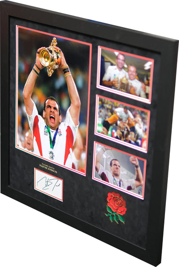 Martin Johnson Signed Display 2003 World Cup - Memorabilia Framers Shop