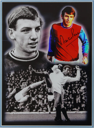Martin Peters Signed 12x16 Photograph Framed Display - Memorabilia Framers Shop