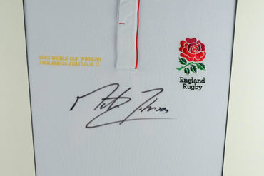 Martin Johnson Signed Shirt Framed Display