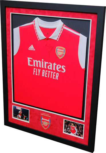 Martinelli Signed Arsernal Shirt Framed Display - Memorabilia Framers Shop