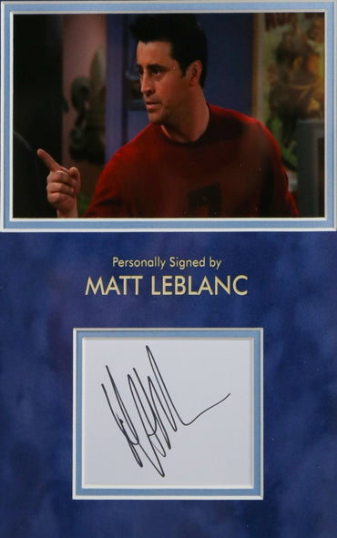 Matt Le Blanc Signed Friends White Card Framed Display - Memorabilia Framers Shop