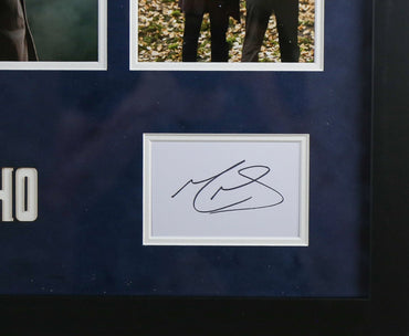 Matt Smith and David Tennant Signed Doctor Who Whitecard Framed Display - Memorabilia Framers Shop