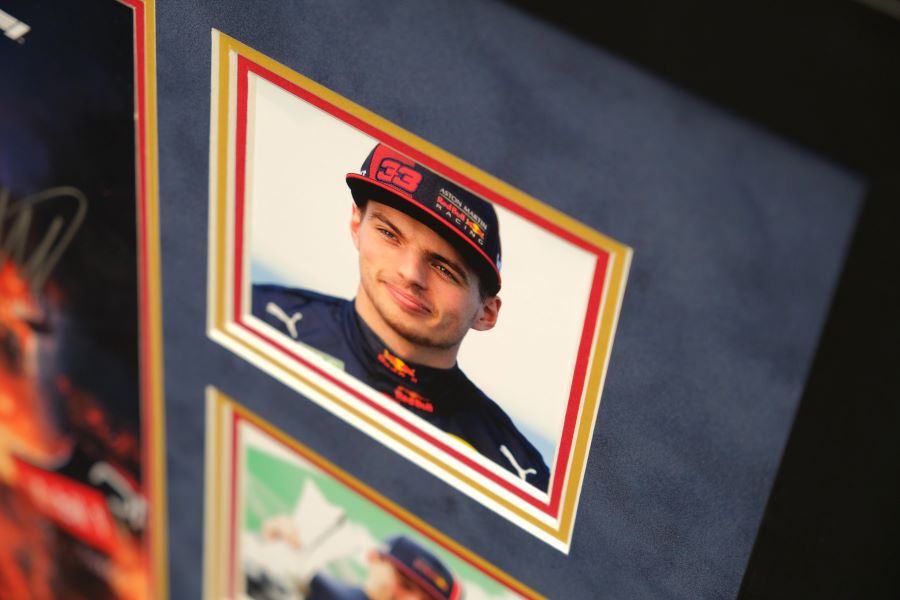 Max Verstappen Signed Photograph Display - Memorabilia Framers Shop