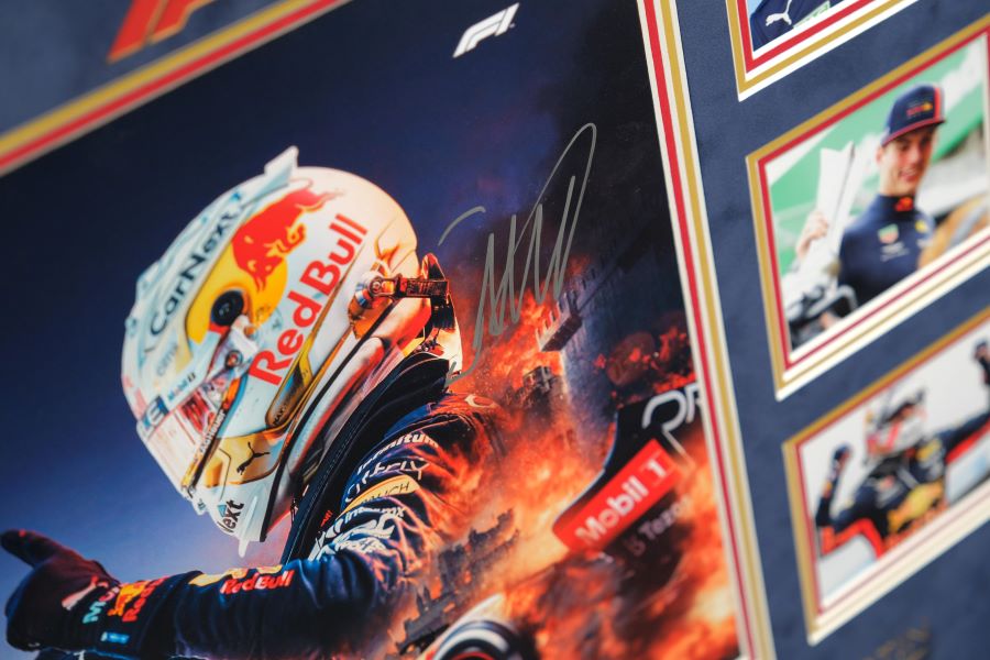 Max Verstappen Signed Photograph Display - Memorabilia Framers Shop