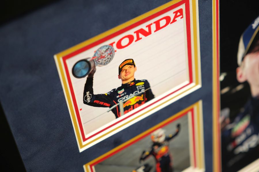 Max Verstappen Signed Photograph Display - Memorabilia Framers Shop