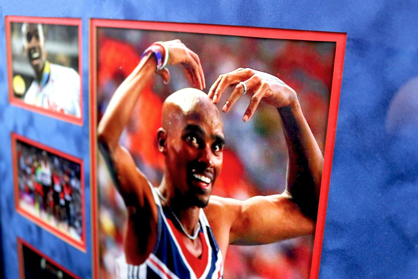 MO FARAH Olympics signed photo display - Memorabilia Framers Shop