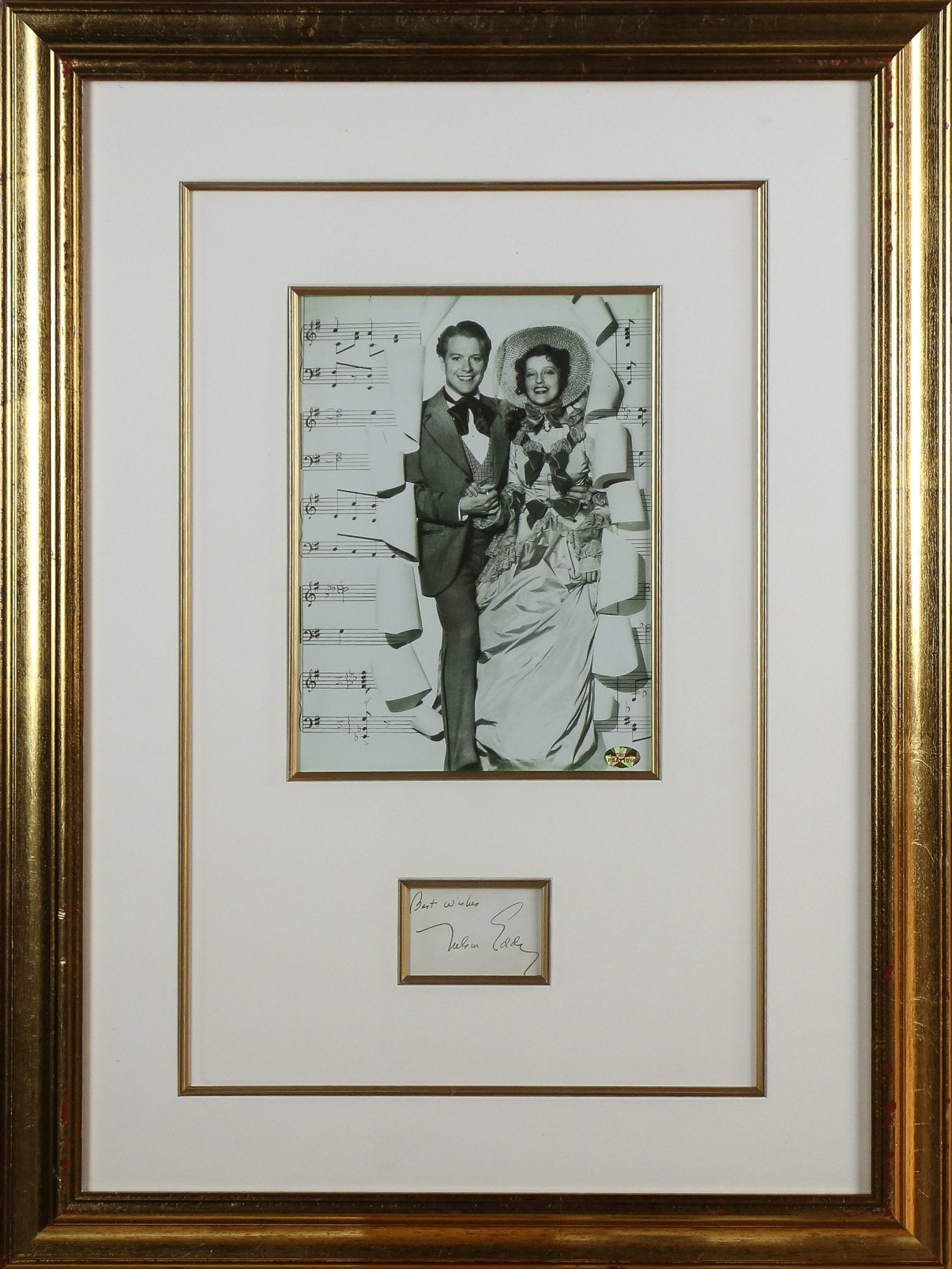 Nelson Eddie Signed Historical Document Framed Display - Memorabilia Framers Shop