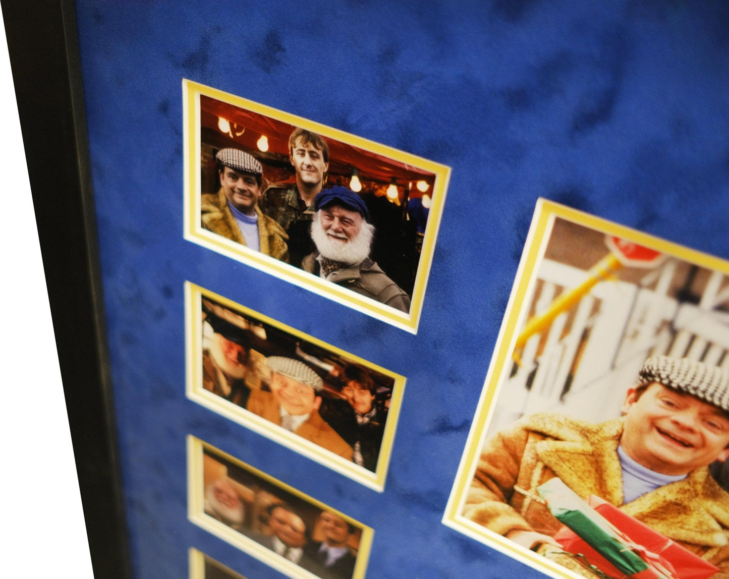 Only Fools And Horses Signed whitecard David Jason, Buster Merryfield & Nicholas Lyndhurst - Memorabilia Framers Shop