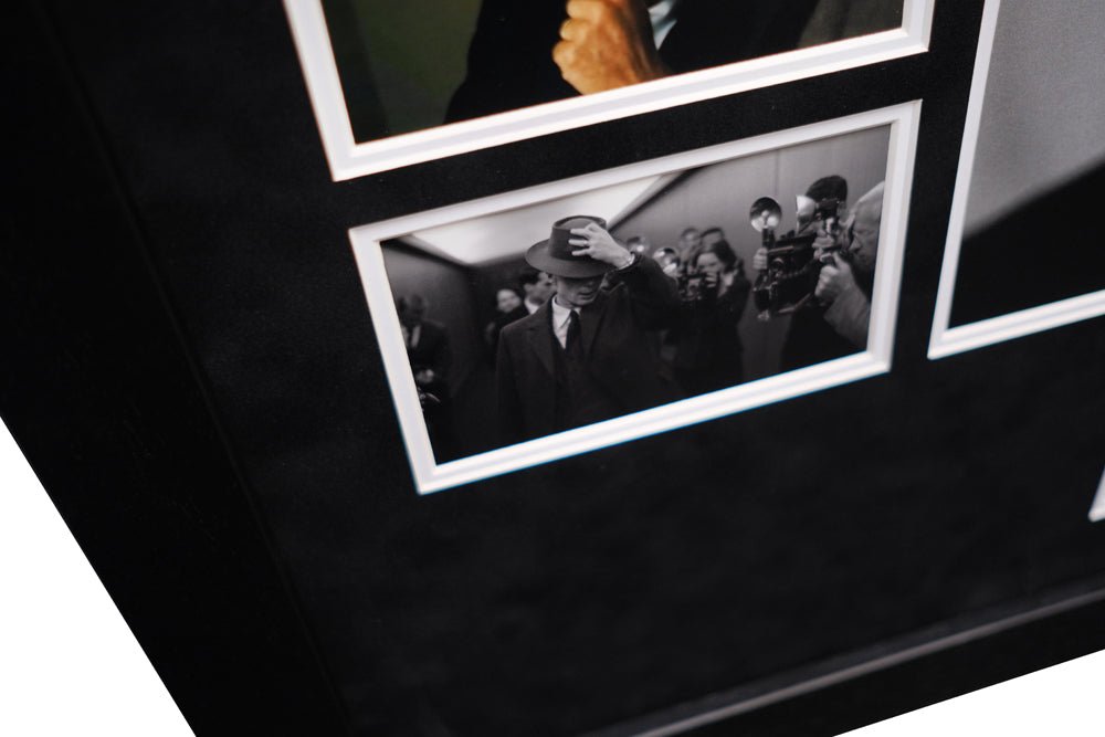 Oppenheimer signed whitecard by Cillian Murphy - Memorabilia Framers Shop