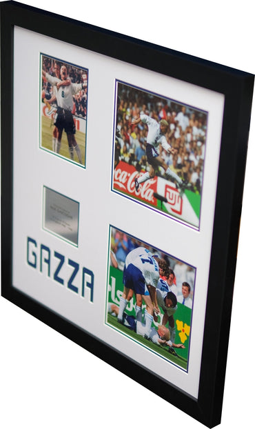 Paul Gascoigne 1990 England Signed Display - Memorabilia Framers Shop