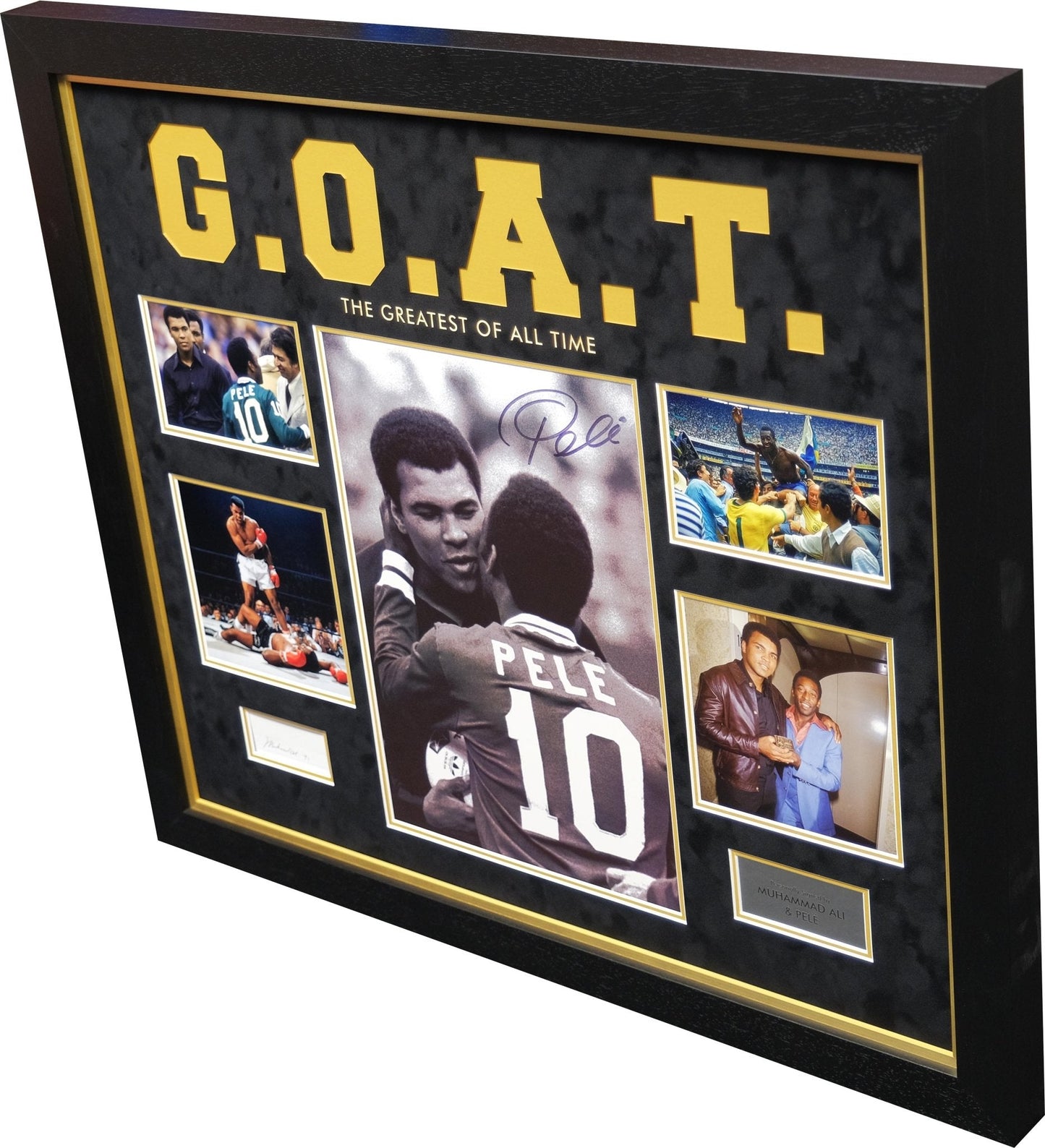 Pele and Ali signed Photograph Framed Display - Memorabilia Framers Shop