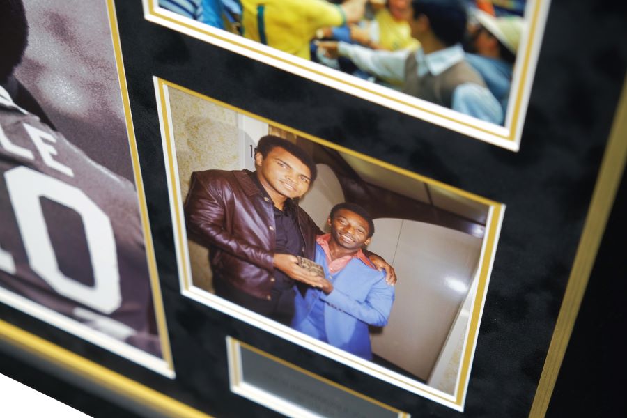 Pele and Ali signed Photograph Framed Display - Memorabilia Framers Shop
