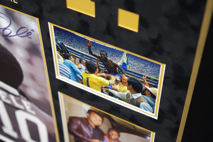 Pele and Ali signed Photograph Framed Display - Memorabilia Framers Shop