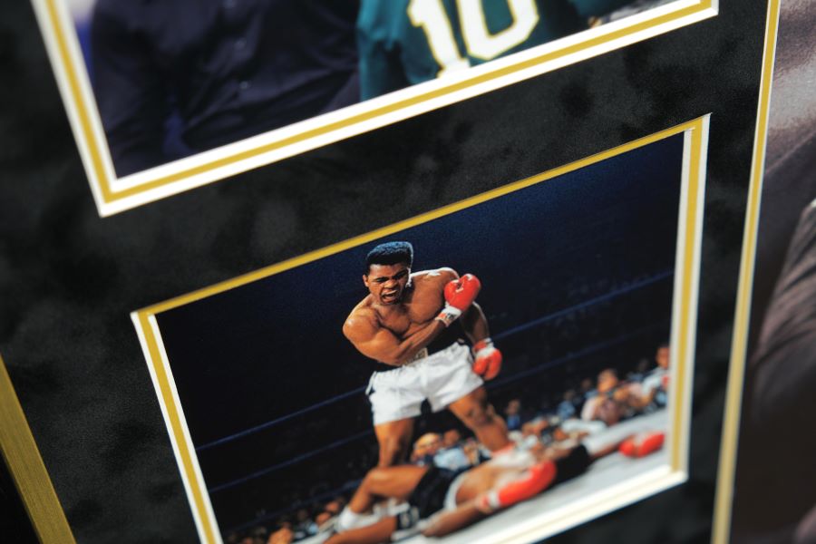 Pele and Ali signed Photograph Framed Display - Memorabilia Framers Shop