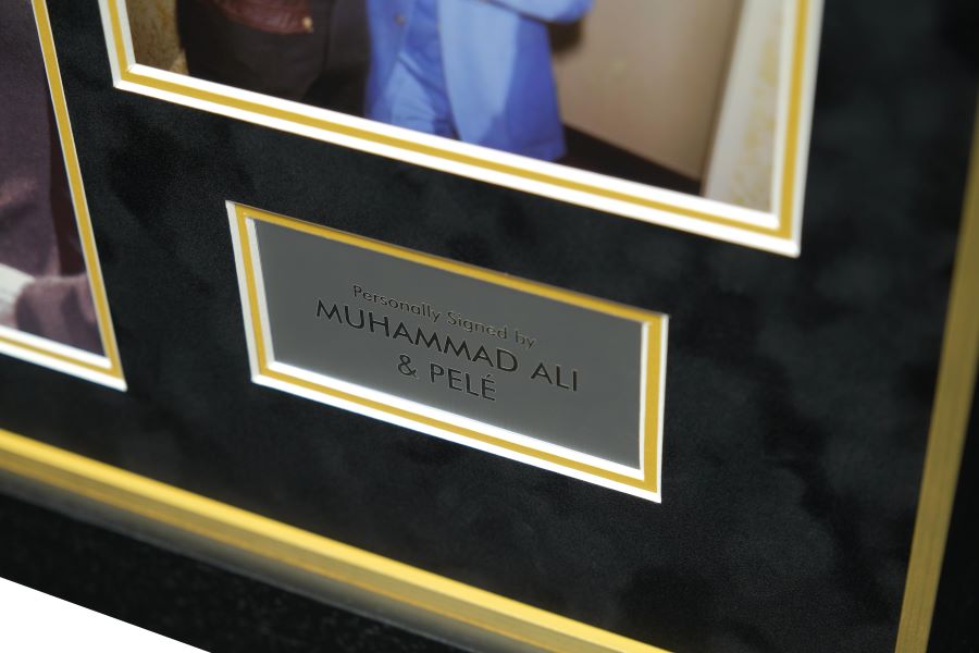 Pele and Ali signed Photograph Framed Display - Memorabilia Framers Shop